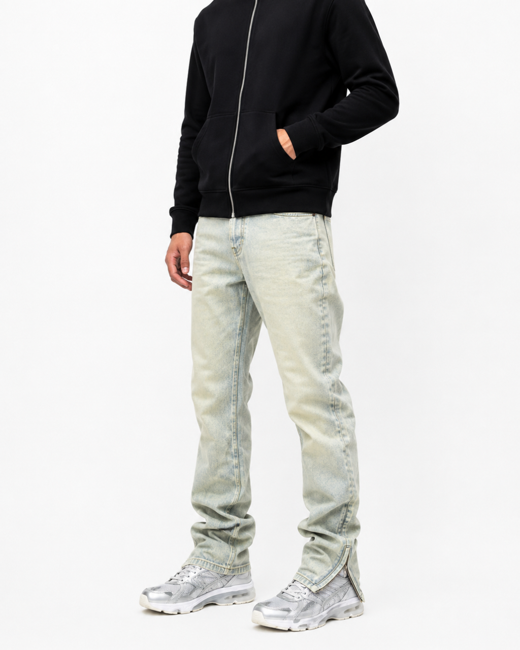 Distressed Flared Jeans