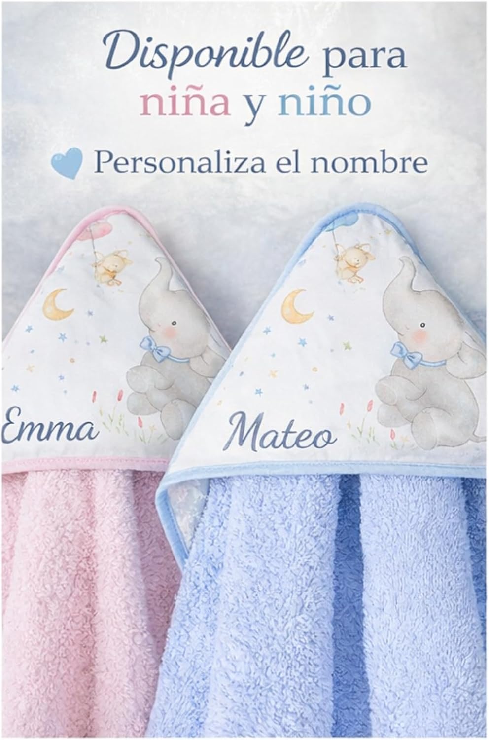 Personalised Baby Bath Cape 0-3 Years Towel 100% Cotton