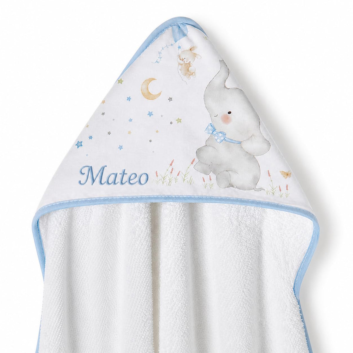 Personalised Baby Bath Cape 0-3 Years Towel 100% Cotton