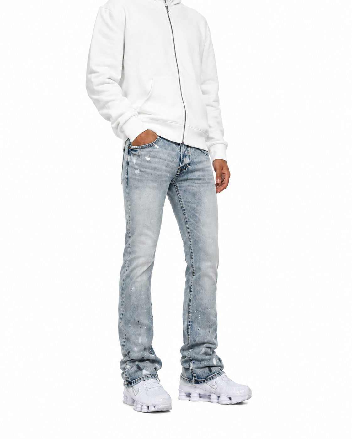 Glacier Unifrm Flared Jean