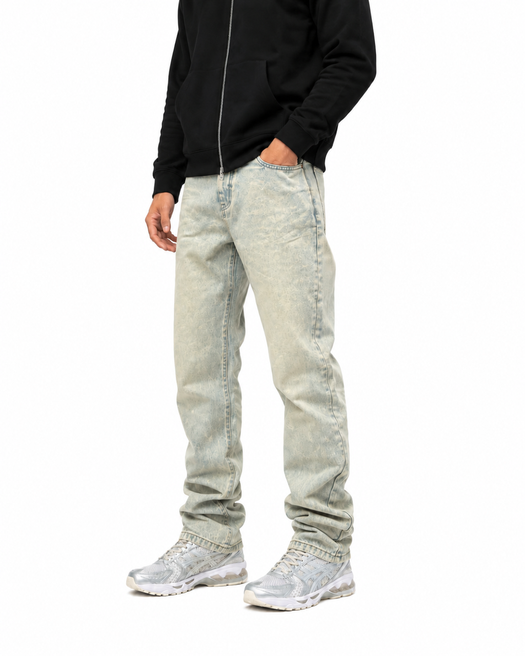 Distressed Flared Jeans