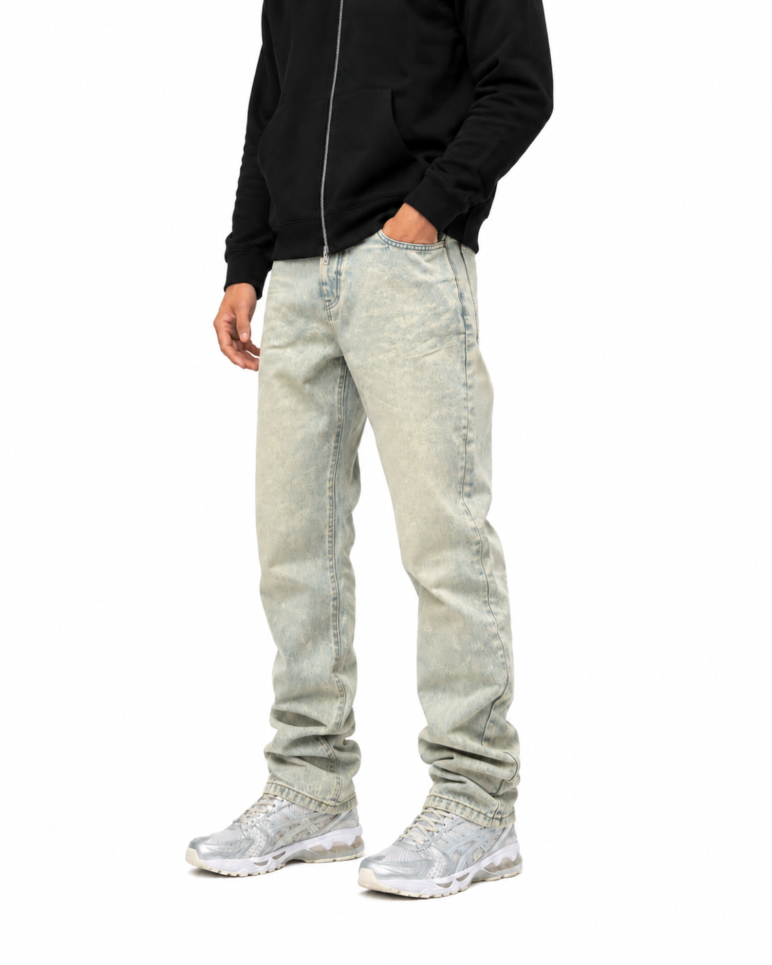 Distressed Flared Jeans