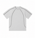 240 GSM "Grey" Aesthetic Piping Tee