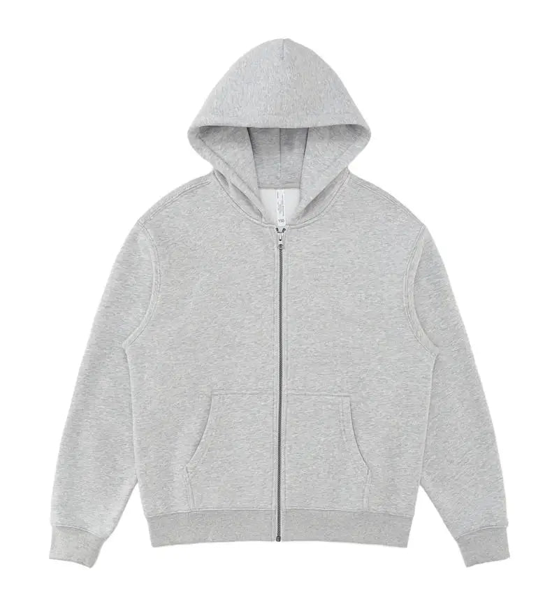 400 GSM "Sport Grey" Zip-Up Hoodie