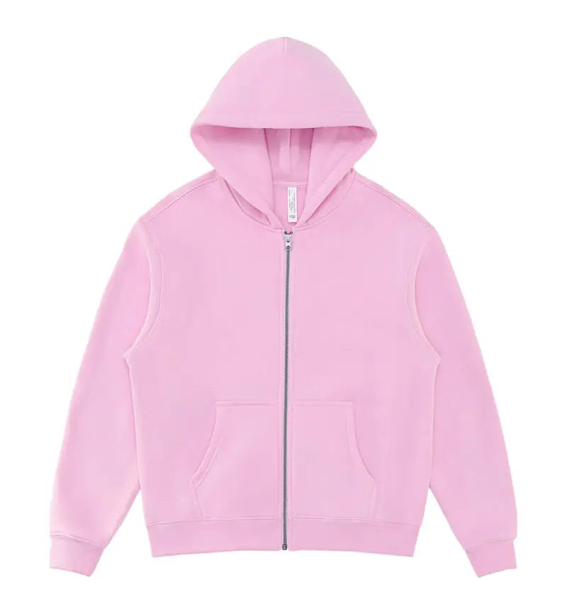 400 GSM "Pink" Zip-Up Hoodie
