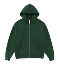 400 GSM "Dark Green" Zip-Up Hoodie
