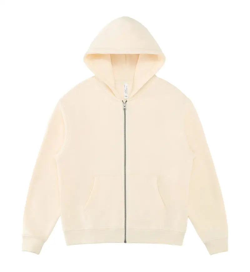 400 GSM "Cream" Zip-Up Hoodie